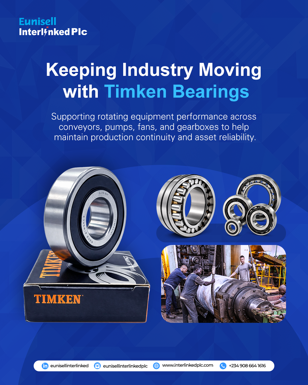 Timken Bearings.