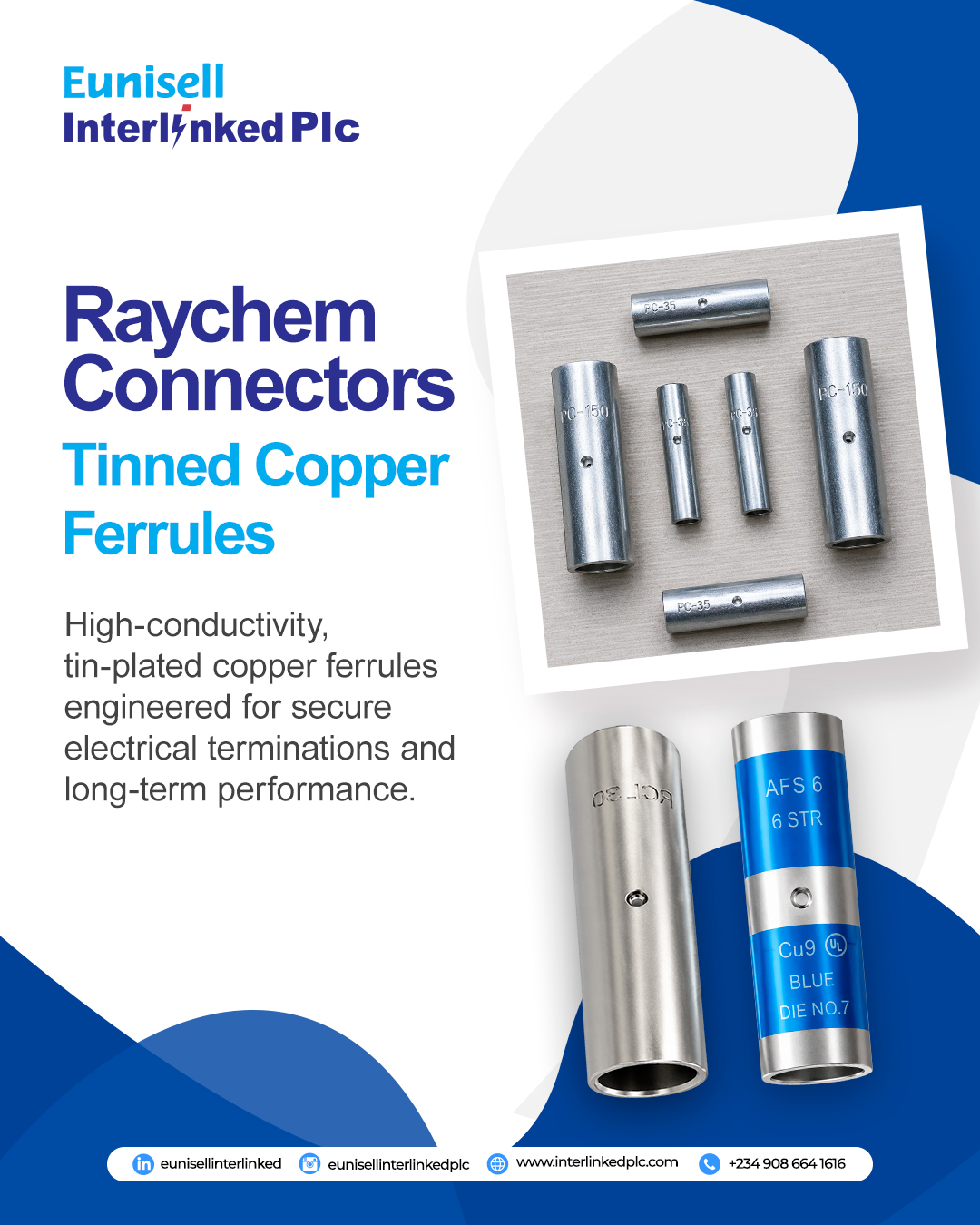 Raychem Tinned Copper Ferrules