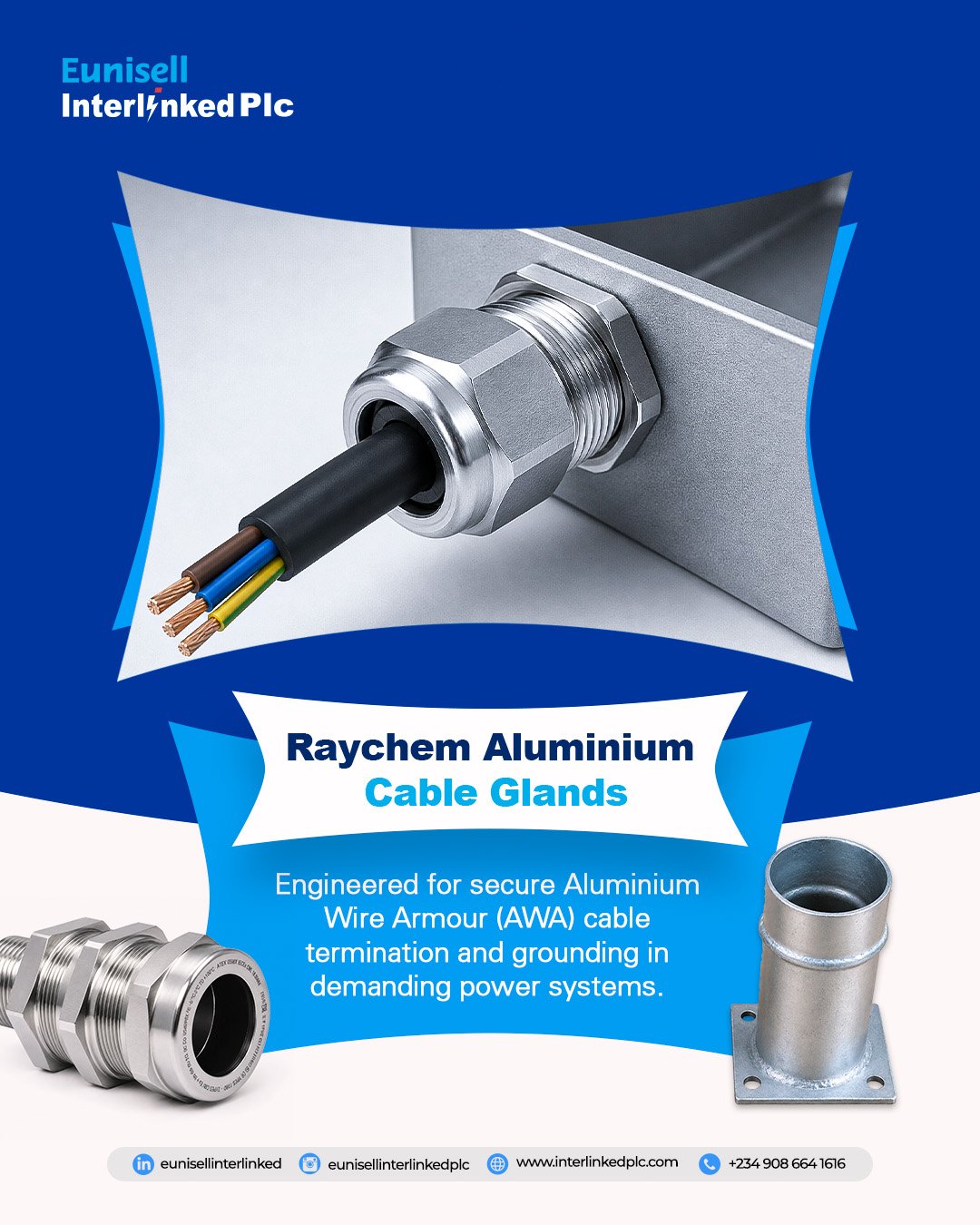 Raychem Aluminum Cable Glands